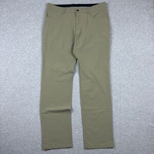 Kjus Pants Mens 36x32 Beige Tan Ike 5 Pocket Golf Performance Chino Grippy Waist